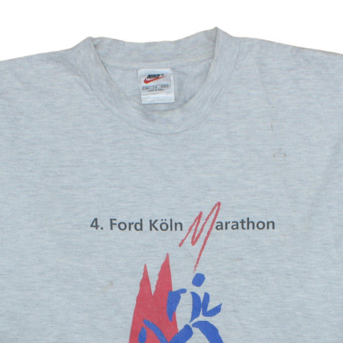 Nike Men's Grey XL Ford Köln Marathon Graphic T-Shirt
