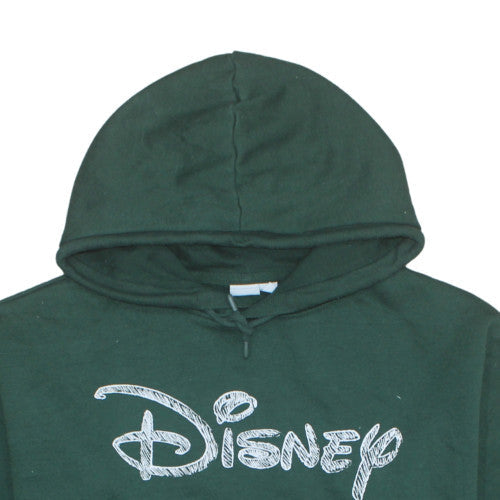 Disney Women Green Pullover Hoodie Size L Primark Cares Logo Print