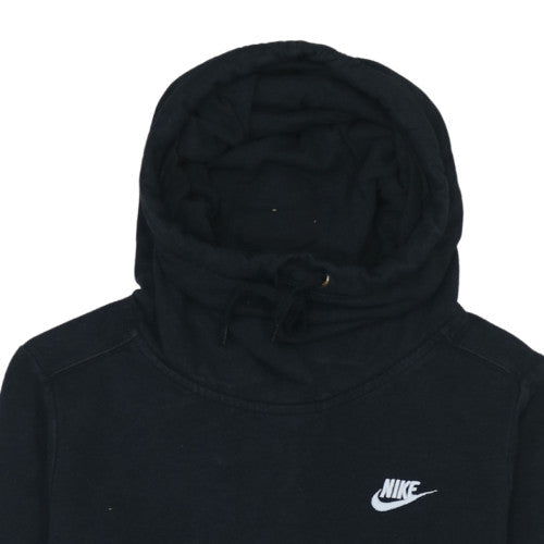 Nike Men's Black Pullover Hoodie M Regular Fit Fleece Sweatshirt