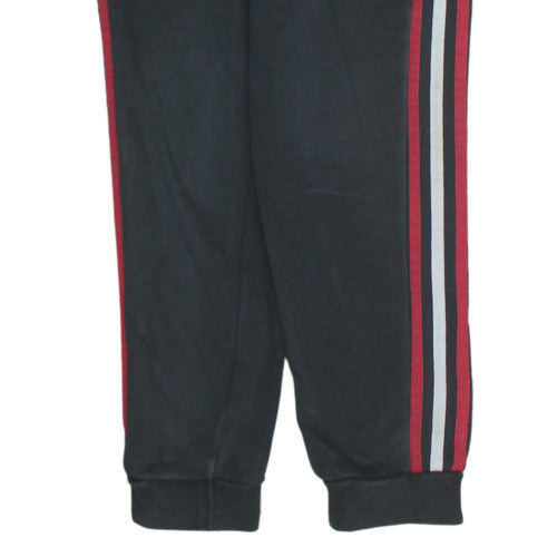 Adidas Boys Black Track Pants 11-12 Years Football Fleece Activewear