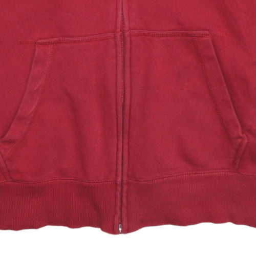 Nike Teens Red Full Zip Hoodie L Graphic Sports Fleece