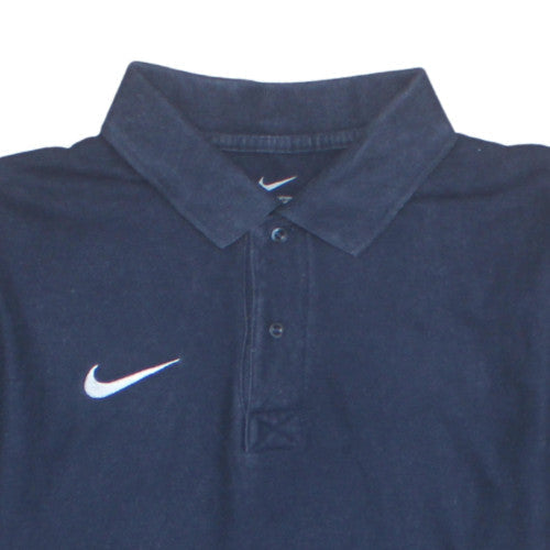 Nike Men's Navy Blue Short Sleeve Polo Shirt Size M 100% Cotton