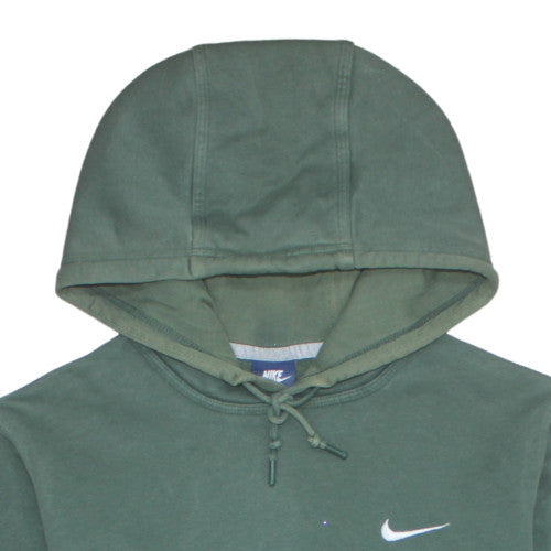 Nike Men's Green Pullover Hoodie M Regular Fit Fleece Sweatshirt