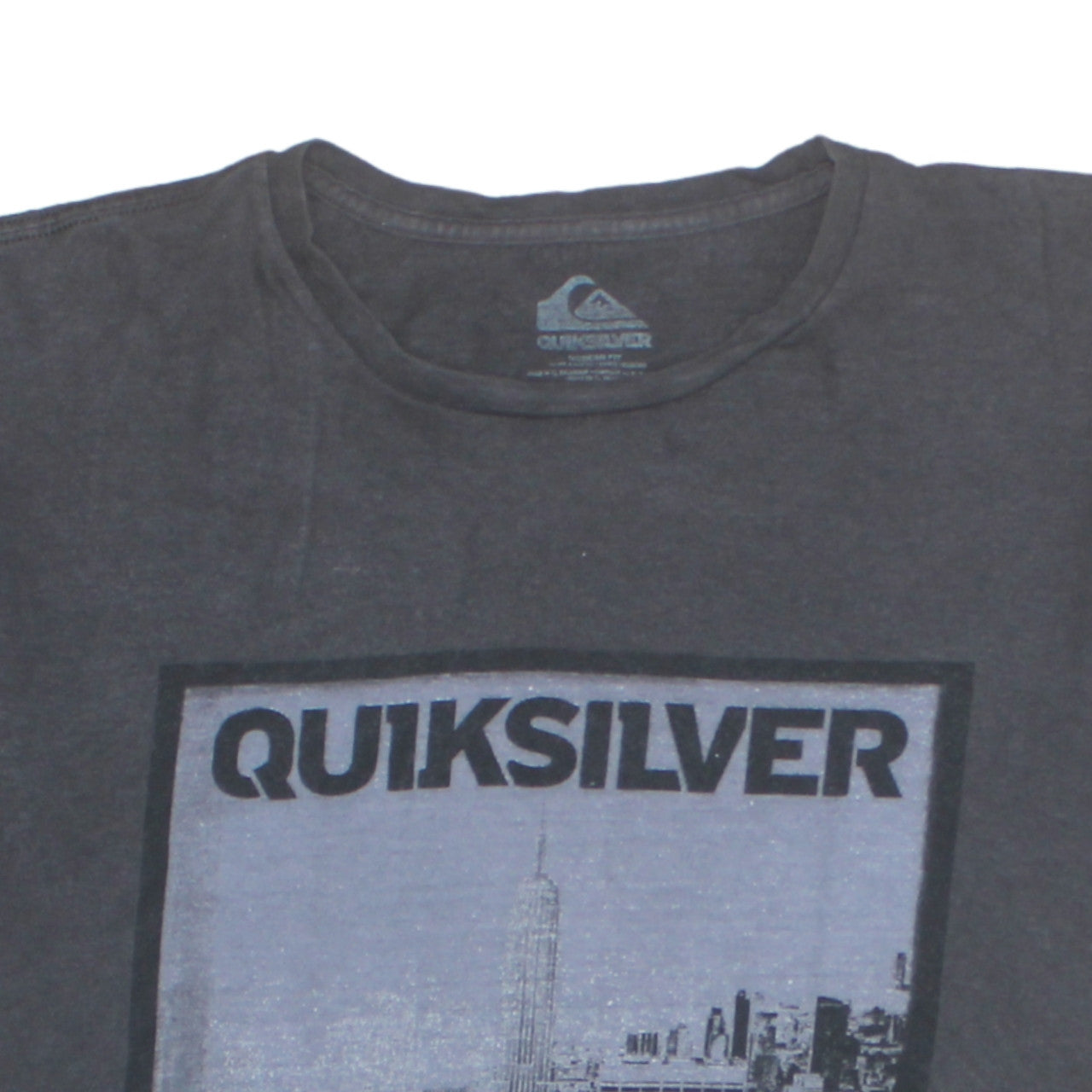 Quiksilver Men's Black NYC Graphic Cotton T-Shirt Size M