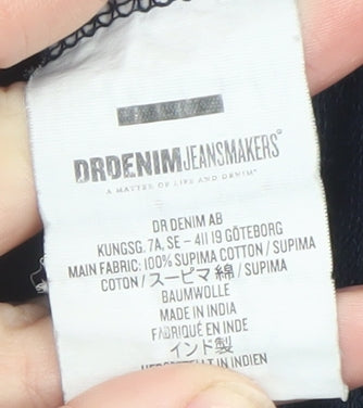 Dr Denim Mens Navy Crew Neck Short Sleeve Supima Cotton T-Shirt Small