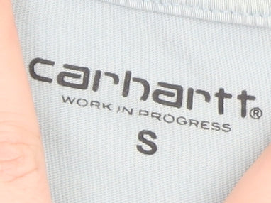 Carhartt Blue Unisex Adults Small Graphic Short Sleeve Cotton T-Shirt