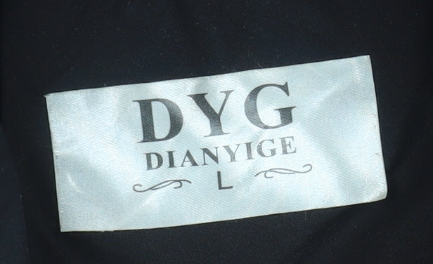DIANYIGE Womens Black L Puffer Sleeveless Waistcoat
