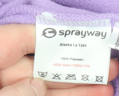 Sprayway Girls Purple Fleece Full Zip Basic Jacket Age 12-13 Years