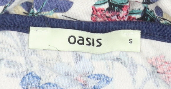 Oasis Women’s Multicoloured Floral Short Shift Dress Size S