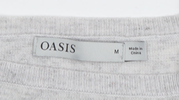 Oasis Women’s Multicoloured Striped Crew Neck Jumper Size M