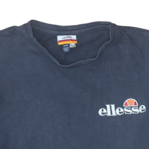 Ellesse Men’s Blue Cotton Short Sleeve Crew Neck Logo T-Shirt Size S