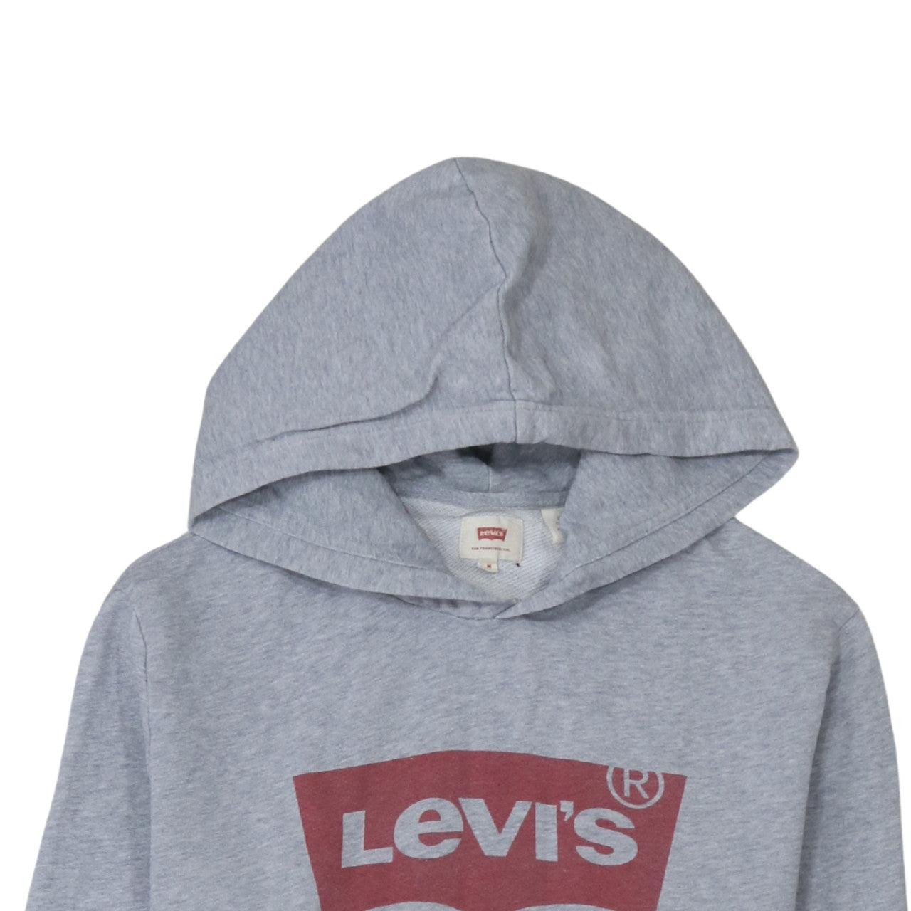 Levi's Men's Grey Logo Pullover Hoodie Size M Regular Fit