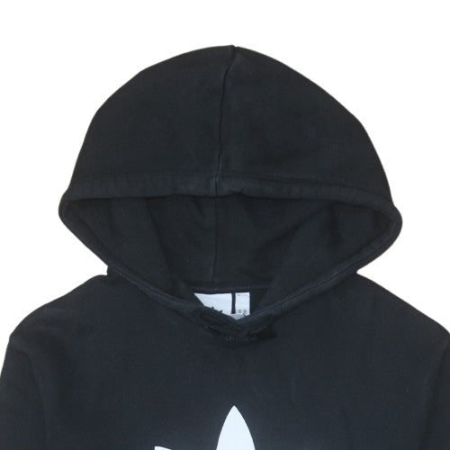 Adidas Men's Black Pullover Hoodie Medium Graphic Fleece Sweatshirt