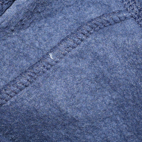 Adidas Mens Blue Full Zip Sweatshirt L Regular Fleece 1919 Logo