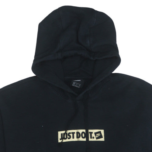 Nike Women’s Black Hoodie XL Pullover Just Do It Logo Cotton Sweatshirt