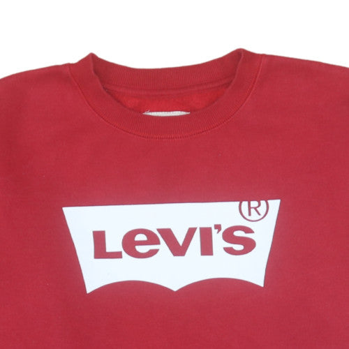 Levi's Boys Red Graphic Logo Pullover Sweatshirt 16 Years