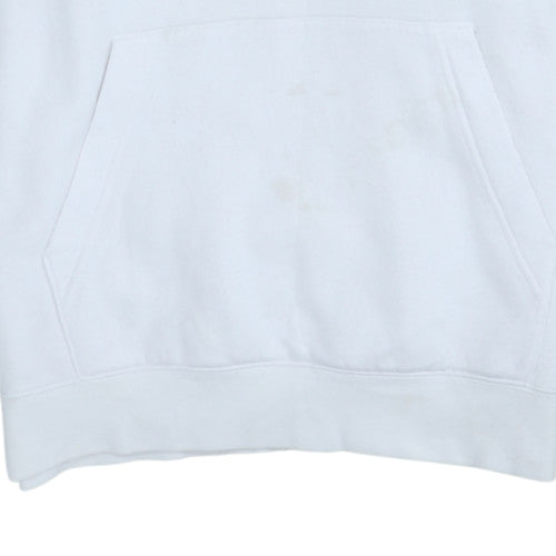 Nike Men’s White Pullover Hoodie S Fleece Sportswear Regular Fit