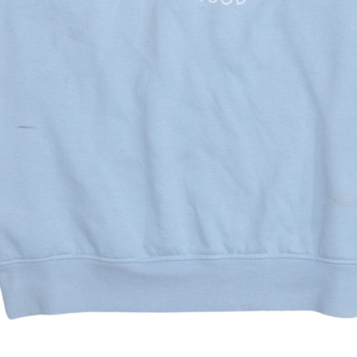 Disney Primark Women Blue L Sweatshirt Stitch Winter Graphic