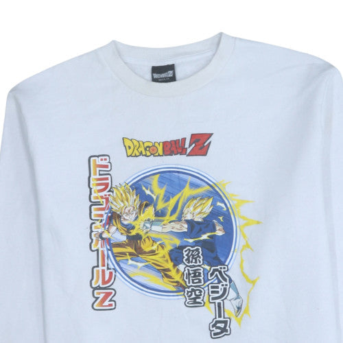 Primark Mens White Dragon Ball Z Graphic Print Sweatshirt XL
