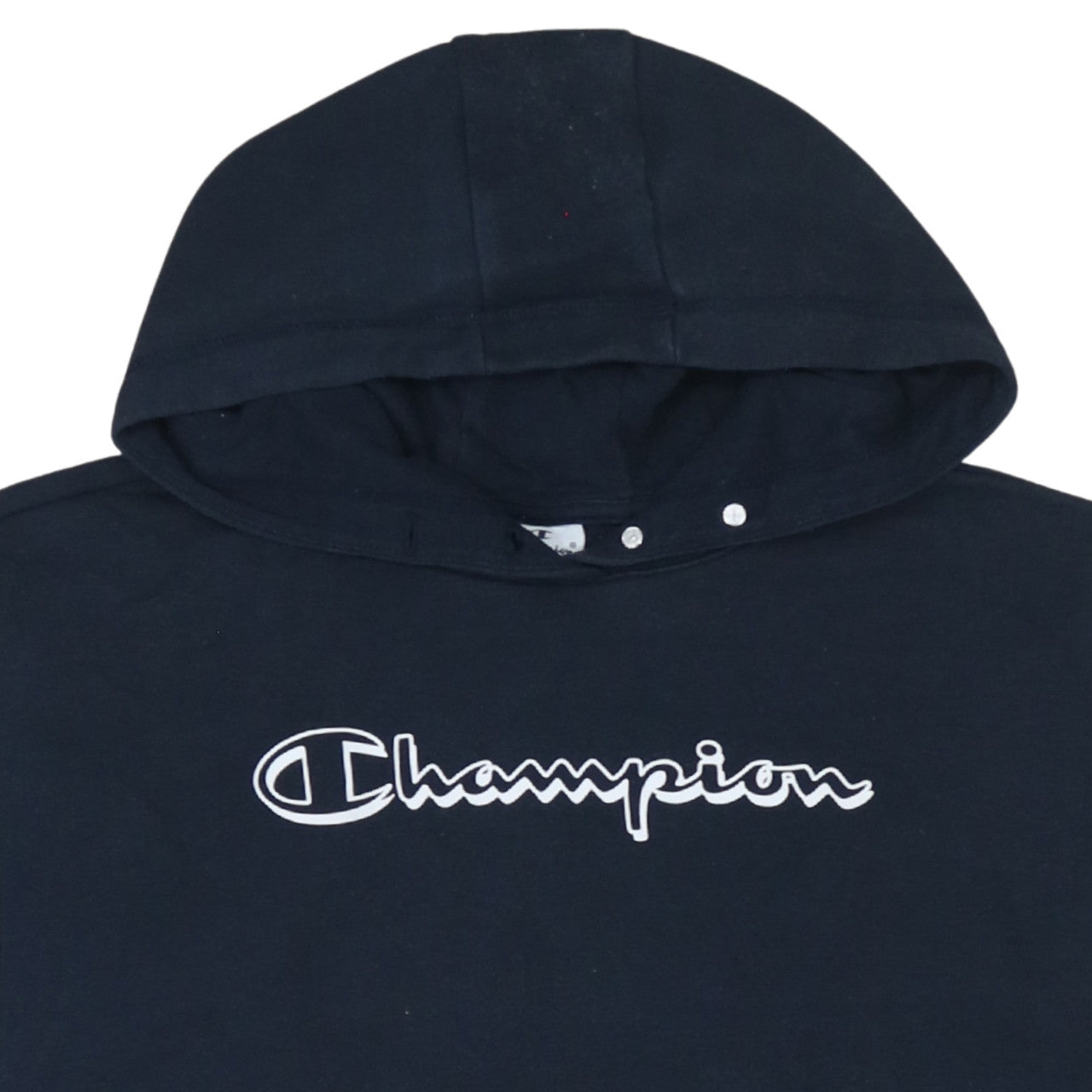 Champion Women's Black Large Pullover Hoodie with Logo Detail