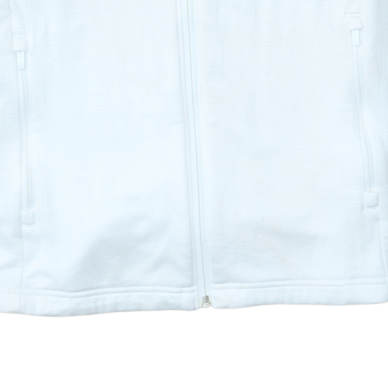 Adidas Men White Full Zip Golf Jacket Size M Lightweight Polyester