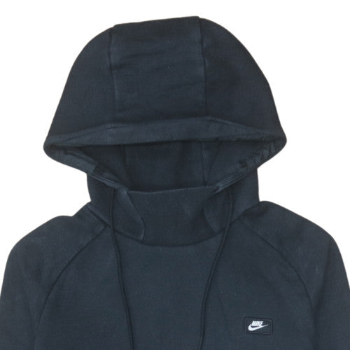 Nike Men’s Black Pullover Hoodie M Fleece Logo Sportswear