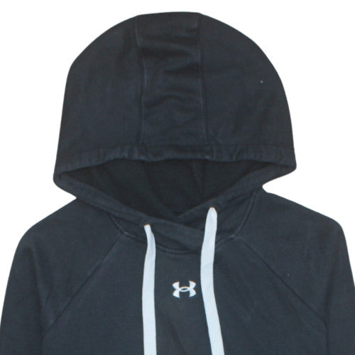 Under Armour Womens Black XS Pullover Hoodie Cotton Blend Loose Fit