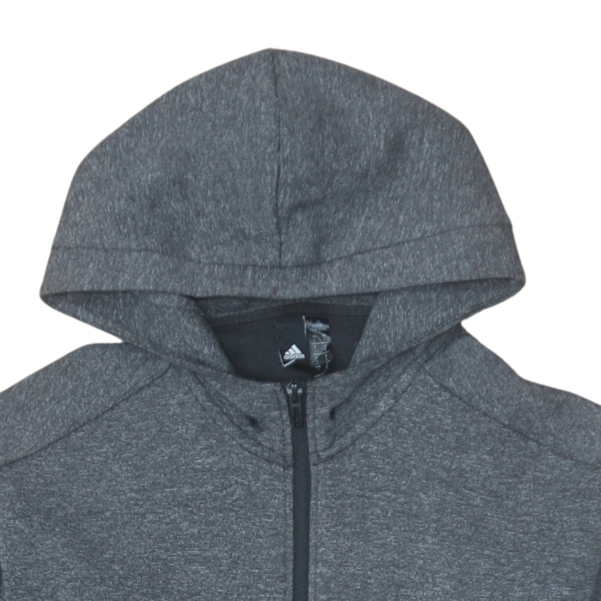 Adidas Men Grey Full Zip Hoodie Small Regular Fit Sportswear