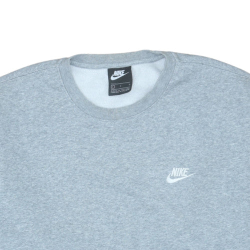 Nike Men's Grey Crew Neck Pullover Sweatshirt Size L