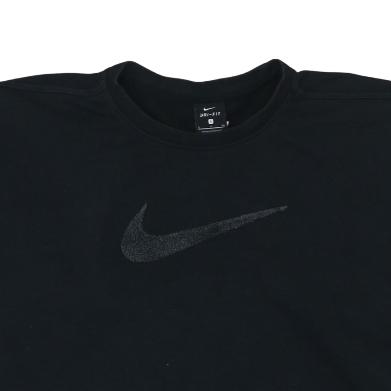 Nike Women Black Dri-Fit Pullover Sweatshirt Size S Crew Neck
