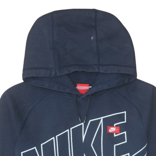Nike Men's Blue Pullover Hoodie Small Fleece Graphic Sweatshirt