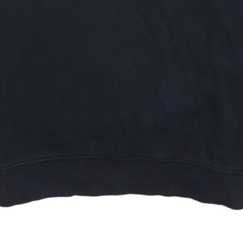 Lee Mens Blue Crew Neck Regular Fit Cotton Sweatshirt M