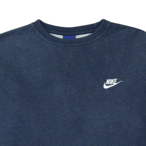 Nike Men Blue Crew Neck Pullover Sweatshirt Size M