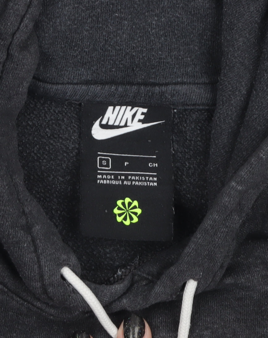 Nike Men's Black Pullover Hoodie Size S Fleece Cotton Blend
