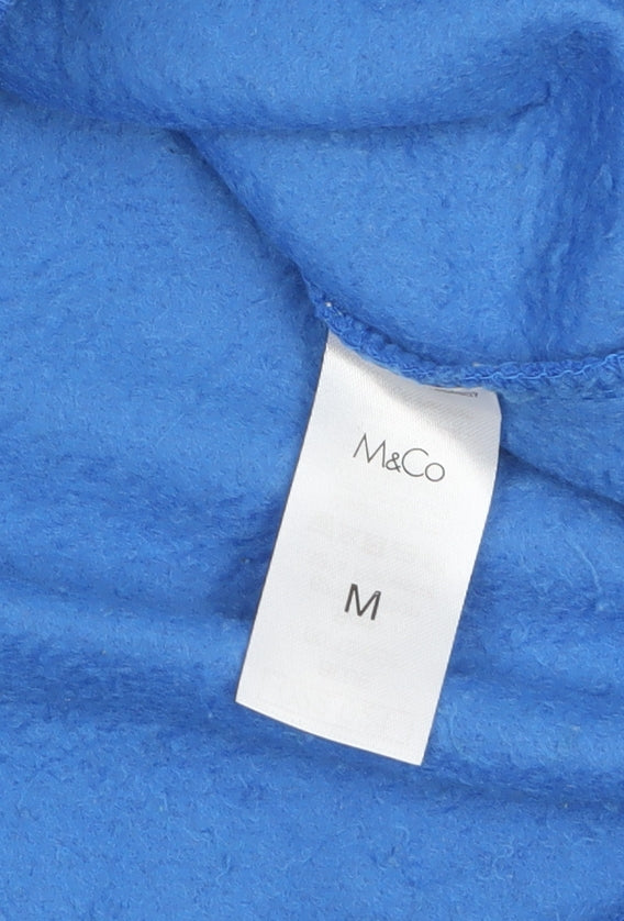 M&Co Men's Blue Christmas Graphic Pullover Sweatshirt Size M