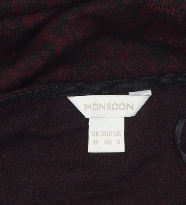 Monsoon Women's Brown Fit & Flare Knee Length Dress Size 12