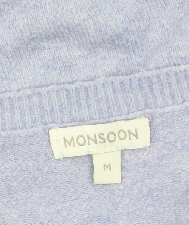 Monsoon Women’s Purple Knit Crew Neck Pullover Jumper M