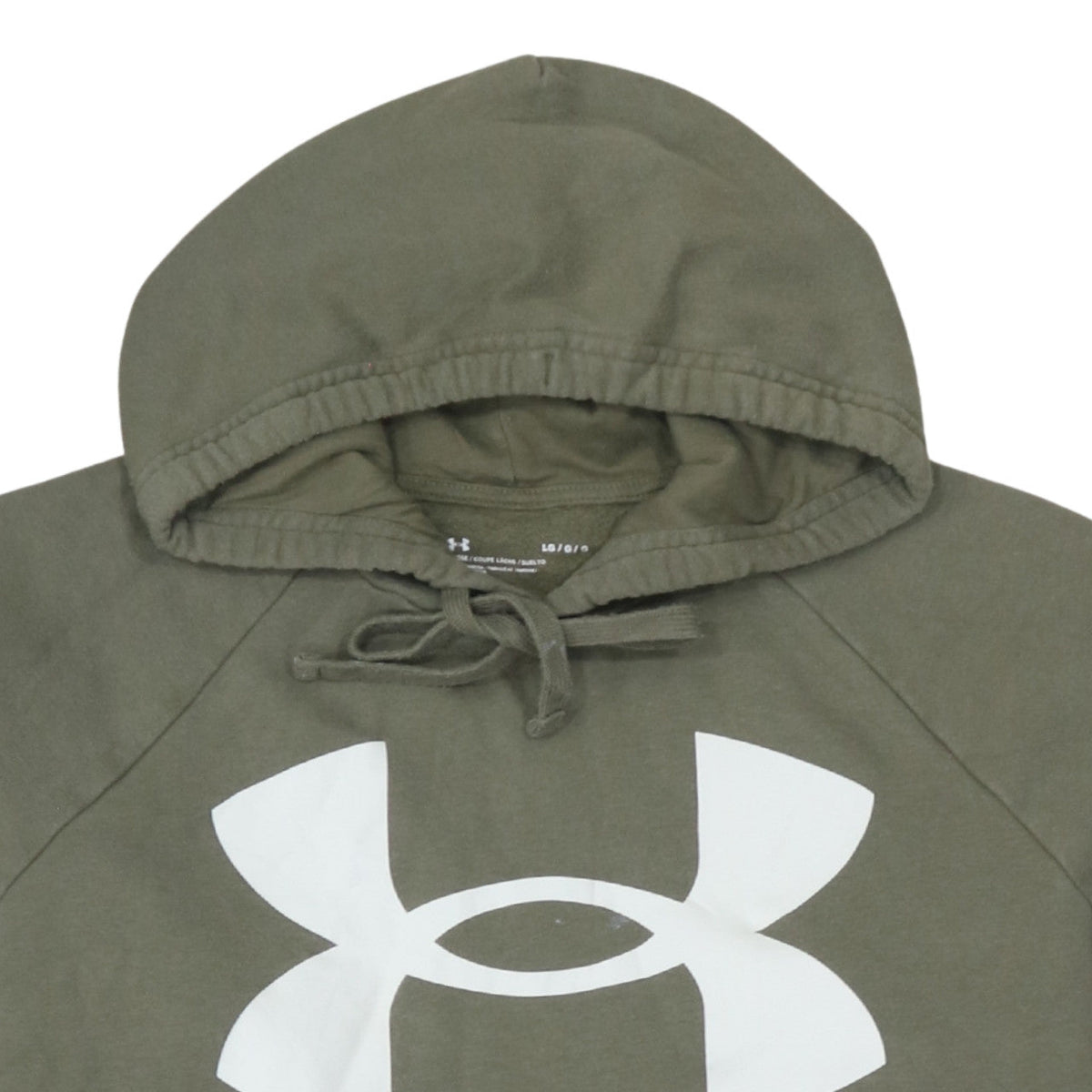 Under Armour Men's Green Pullover Hoodie L Relaxed Fit Sportswear