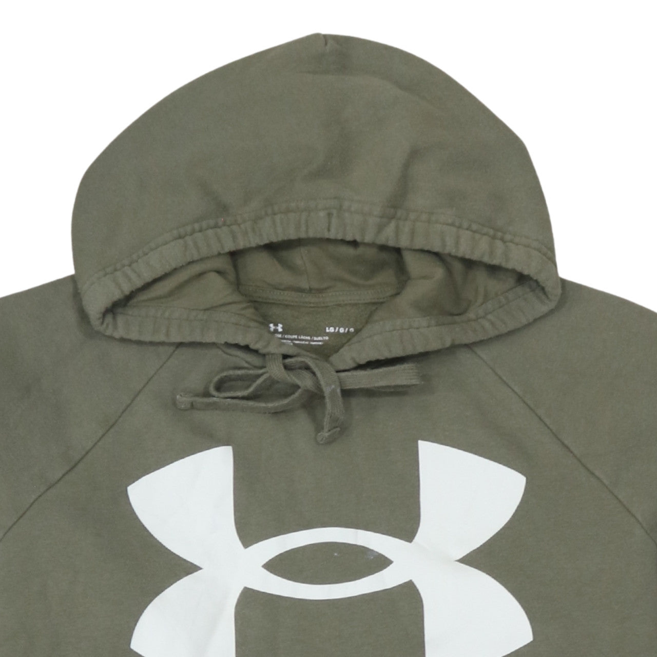 Under Armour Men's Green Pullover Hoodie L Relaxed Fit Sportswear