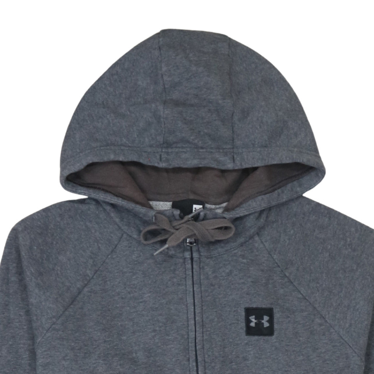 Under Armour Men's Grey Full Zip Hoodie Small Cotton Blend