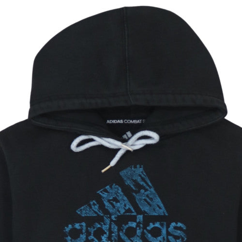 Adidas Men's Black Pullover Hoodie Size S Graphic Fleece Sweatshirt