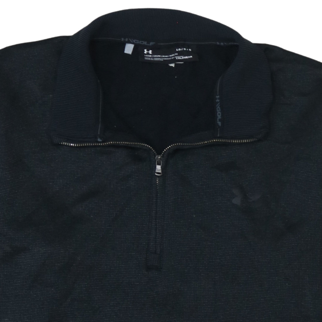 Under Armour Men's Black L Golf ColdGear 1/2 Zip Sweatshirt