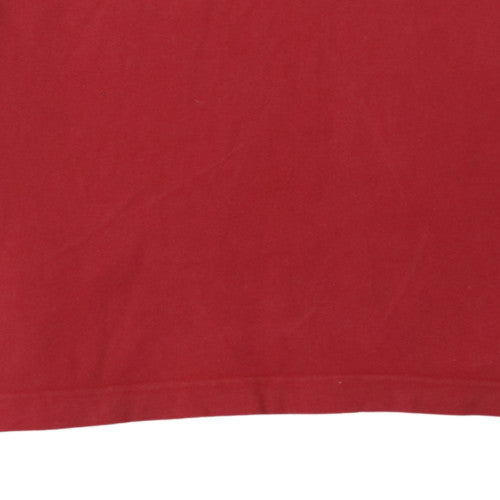 Kappa Men's Red XL Cotton Polo Shirt Short Sleeve Casual Top