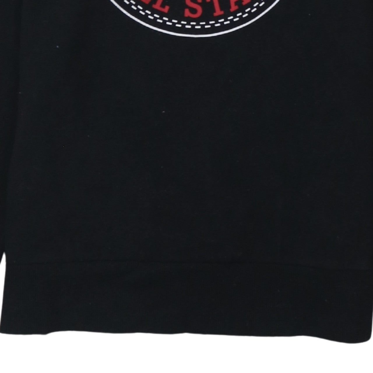 Converse Boys Black Graphic Logo Crew Neck Pullover Sweatshirt 12-13 Years