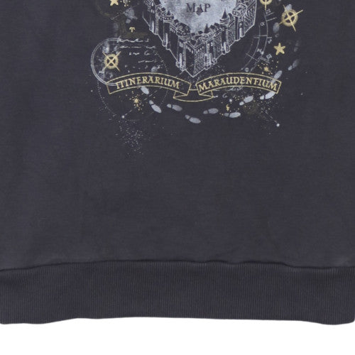 George Harry Potter Women's Black Crew Neck Sweatshirt M 12-14