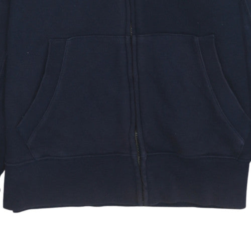Tommy Hilfiger Men's Blue Full Zip Hoodie Size S Logo Fleece