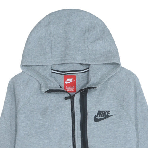Nike Boys Grey Full Zip Hoodie XL 13-15 Years Fleece Hooded Sweatshirt