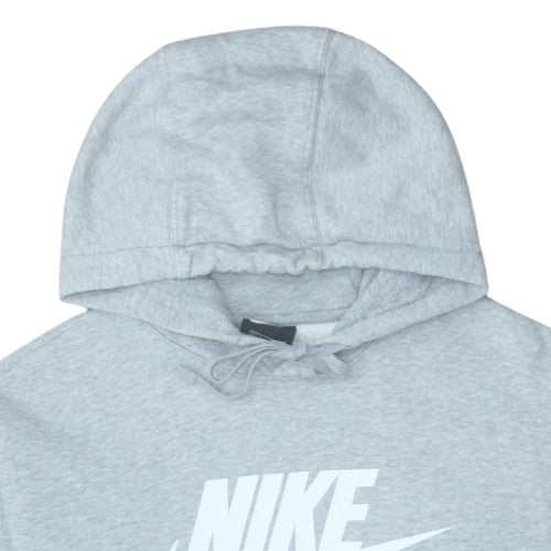 Nike Men's Grey Pullover Hoodie M Regular Fit Sportswear