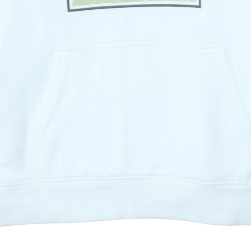 Vans Mens White Small Pullover Hoodie Graphic Print Cotton Blend