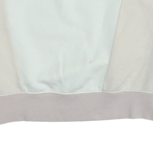 Nike Women Beige 1/4 Zip Pullover Sweatshirt XS Loose Fit